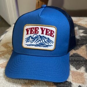 NWOT YEE YEE Mountain Patch Trucker Snap Back Hat